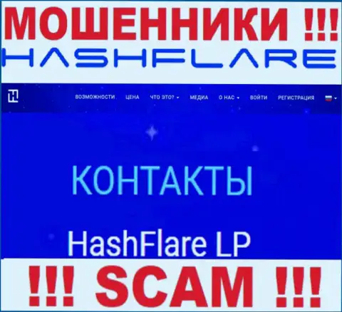 Информация о юридическом лице интернет мошенников HashFlare Io