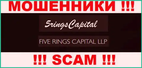 Организация FiveRings-Capital Com находится под крышей организации Фиве Рингс Капитал ЛЛП