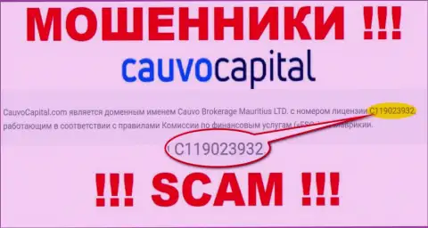 Обманщики CauvoCapital Com активно обворовывают клиентов, хоть и предоставили свою лицензию на информационном портале