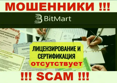 В связи с тем, что у организации BitMart нет лицензии, совместно работать с ними довольно рискованно - это ЖУЛИКИ !!!