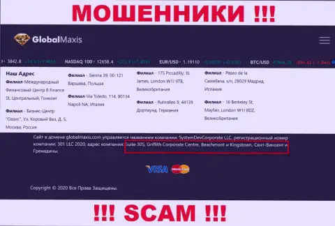 На информационном портале GlobalMaxis указан юридический адрес конторы - Sienna 39, 00-121 Warszawa, Poland, это оффшор, будьте очень бдительны !
