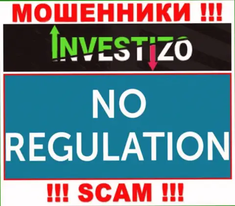 У компании Investizo нет регулятора - шулера с легкостью дурачат клиентов