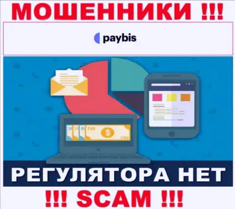 У PayBis Com на сайте нет сведений об регуляторе и лицензии на осуществление деятельности организации, следовательно их вовсе нет