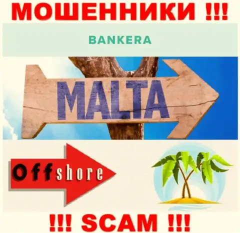 С конторой Банкера Ком весьма рискованно работать, место регистрации на территории Malta