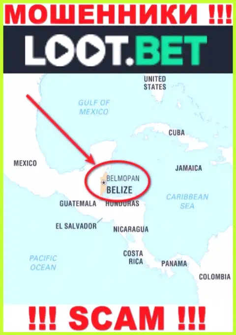 Лучше избегать совместного сотрудничества с ворюгами LootBet, Belize - их место регистрации