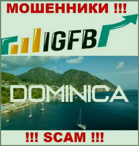 На web-портале ИГФБ указано, что они зарегистрированы в оффшоре на территории Dominica