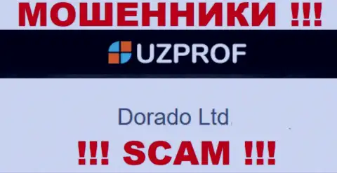 Организацией Дорадо Лтд руководит Dorado Ltd - данные с официального сайта обманщиков