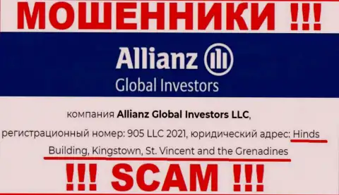 Офшорное местоположение Allianz Global Investors LLC по адресу Hinds Building, Kingstown, St. Vincent and the Grenadines позволило им свободно сливать