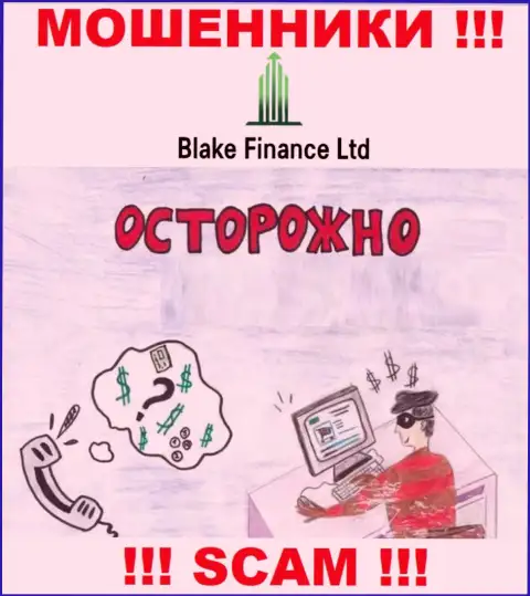 BlakeFinance - это обман, Вы не сможете хорошо подзаработать, введя дополнительные денежные активы