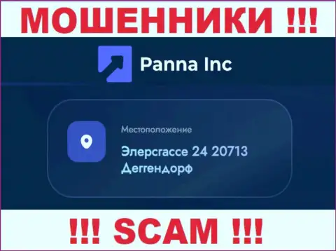 Адрес компании Panna Inc на официальном онлайн-сервисе - фейковый !!! БУДЬТЕ КРАЙНЕ БДИТЕЛЬНЫ !!!