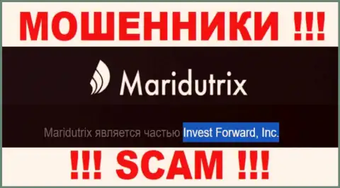 Компания Maridutrix находится под крышей конторы Invest Forward, Inc.