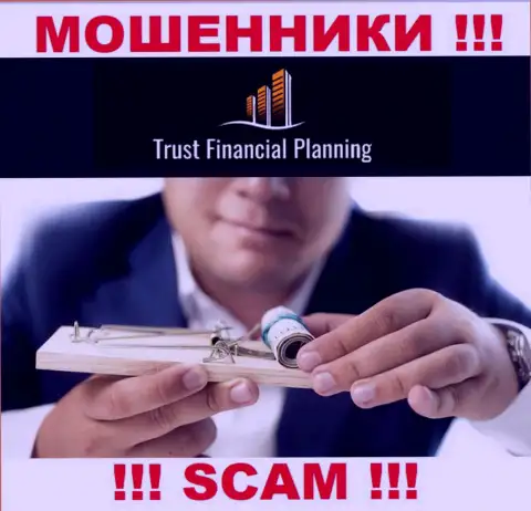 Сотрудничая с организацией Trust-Financial-Planning вы не увидите ни копеечки - не вносите дополнительные денежные средства