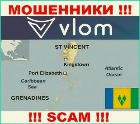 Влом Ком зарегистрированы на территории - Сент-Винсент и Гренадины, остерегайтесь работы с ними